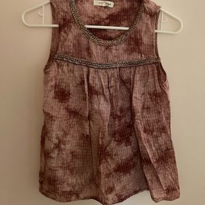 Orange Creek tie-dye tank top.